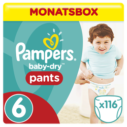 Pampers Baby Dry Pants Gr.6 Extra Large 15+kg MonatsBox ...