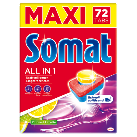 Somat All in 1 Limone & Lime Geschirrspültabs günstig ...