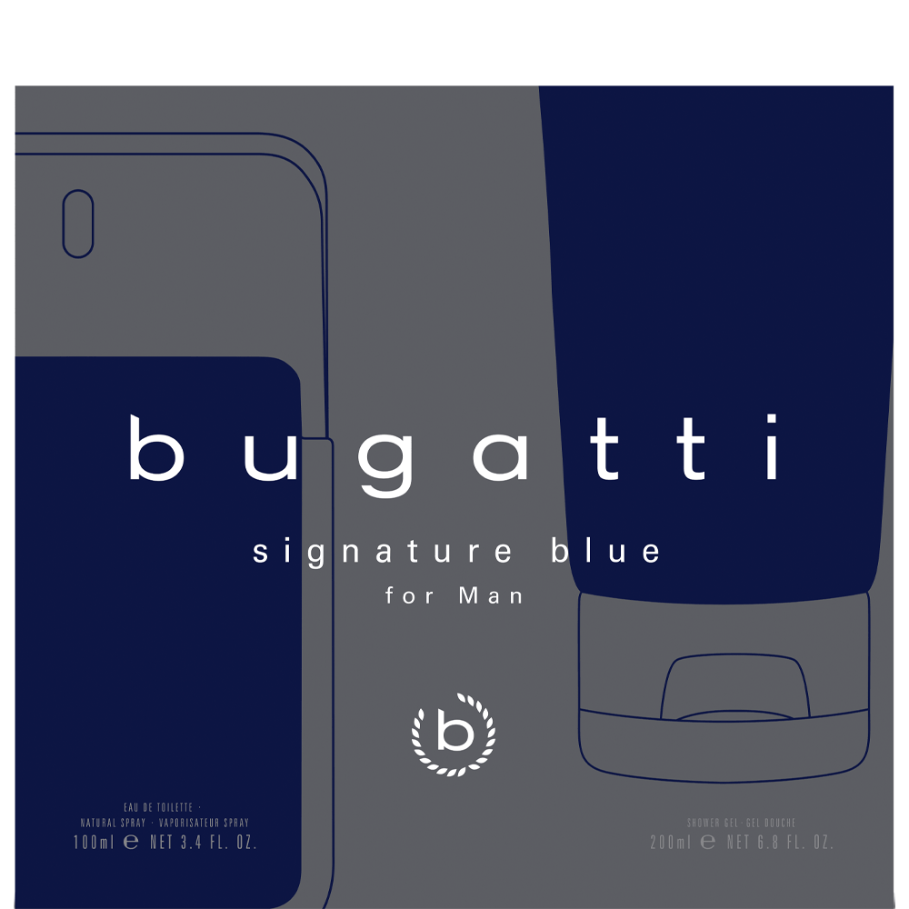 Bild: Bugatti Signature Blue Geschenkset Eau de Toilette 100 ml + Duschgel 200 ml 