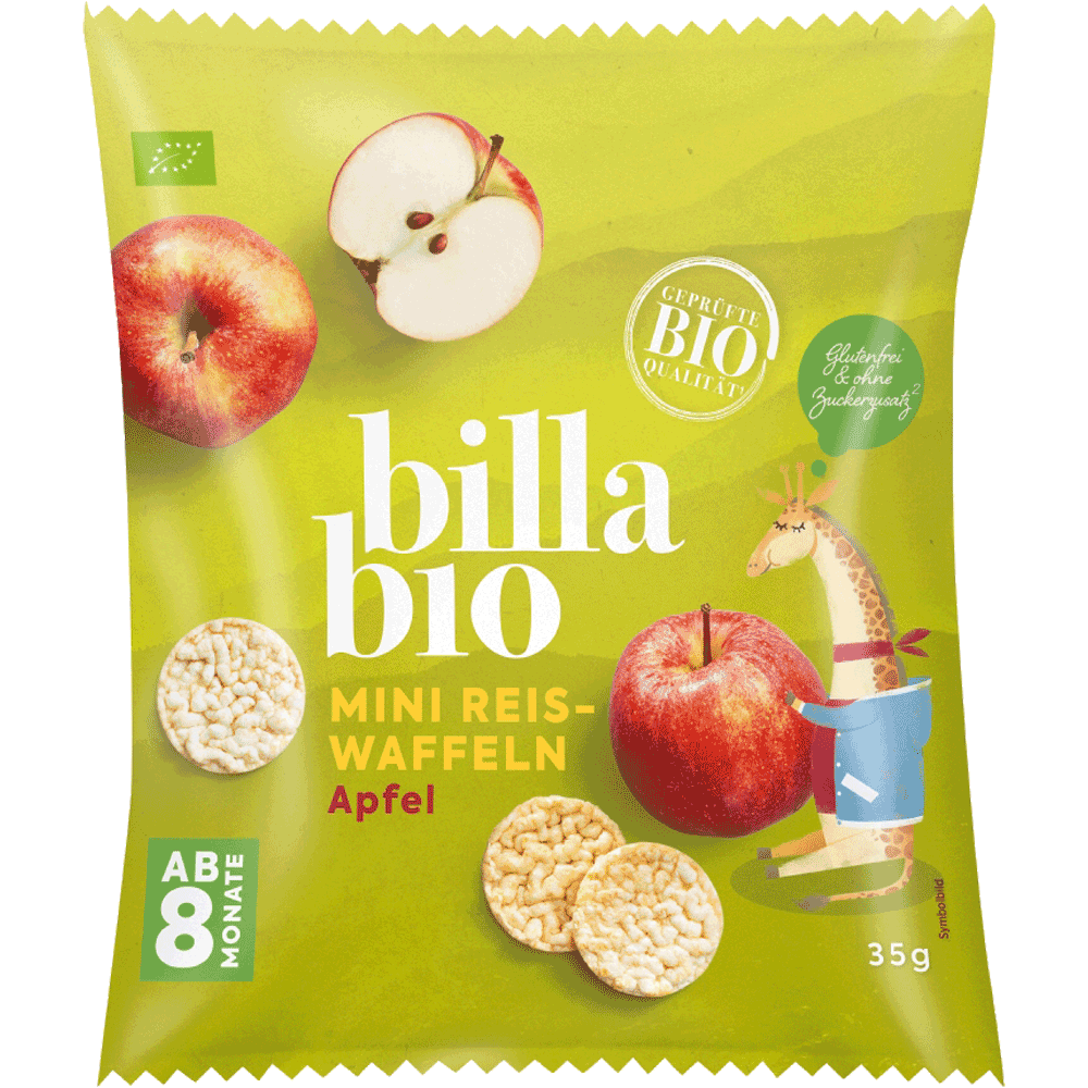 Bild: Billa Bio Mini Reiswaffel Apfel 