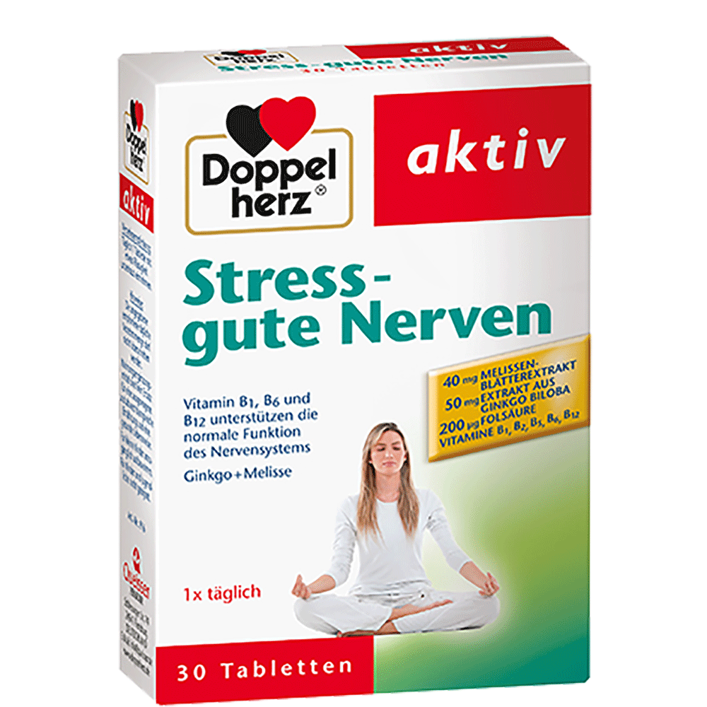 Bild: DOPPELHERZ Stress - Gute Nerven Tabletten 