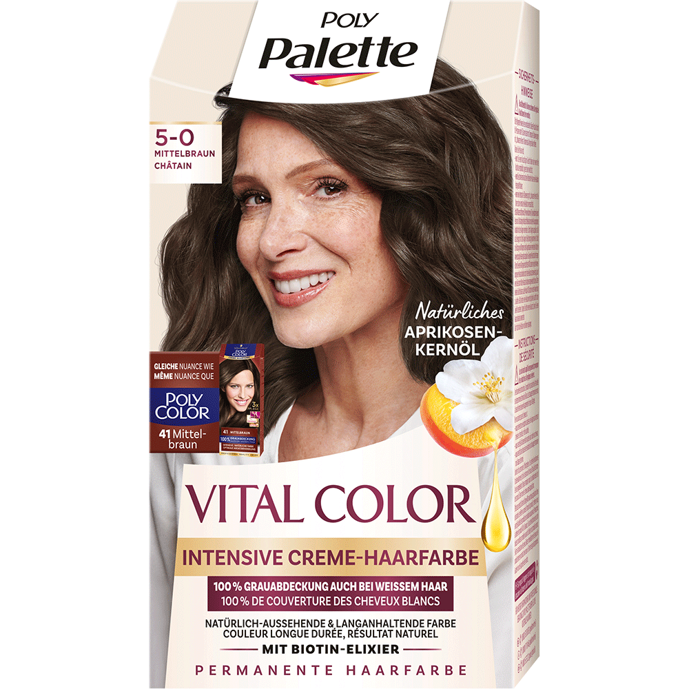 Bild: POLY Palette Vital Color Haarfarbe mittelbraun