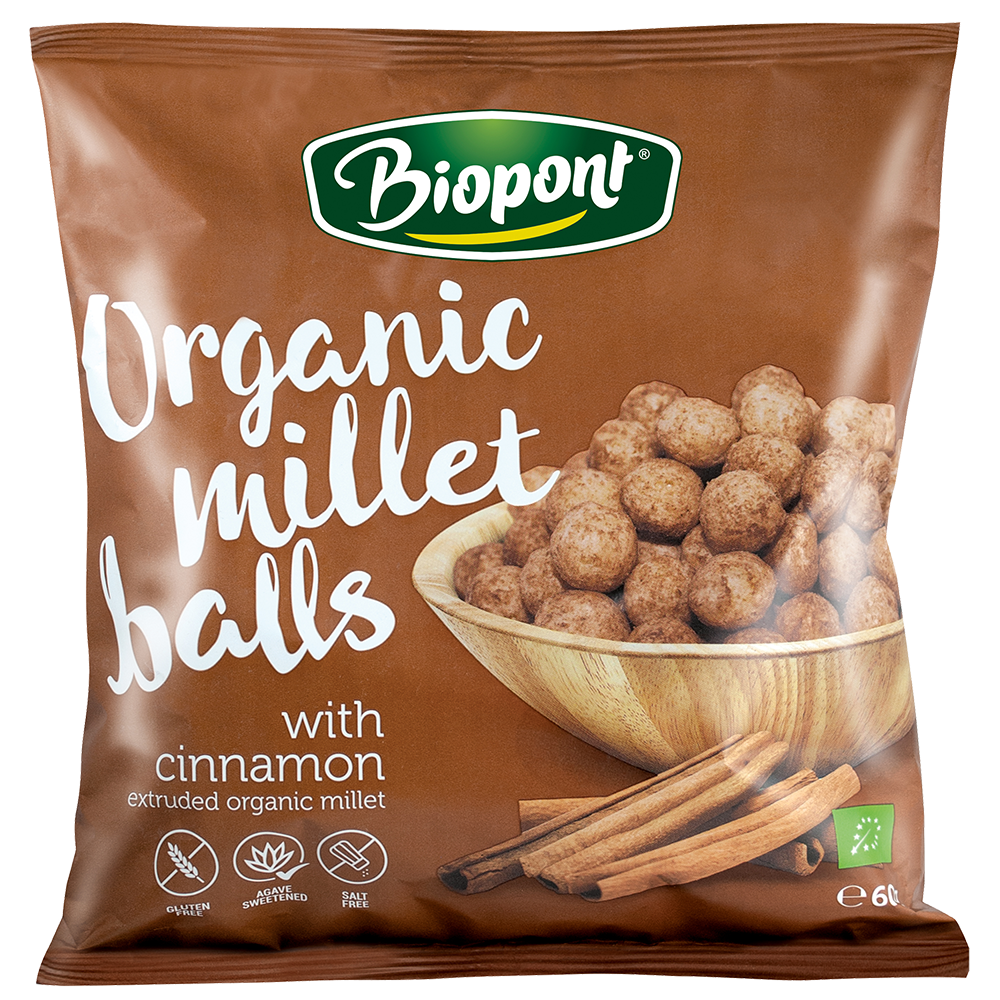 Bild: Biopont Organic Millet Balls mit Zimt 