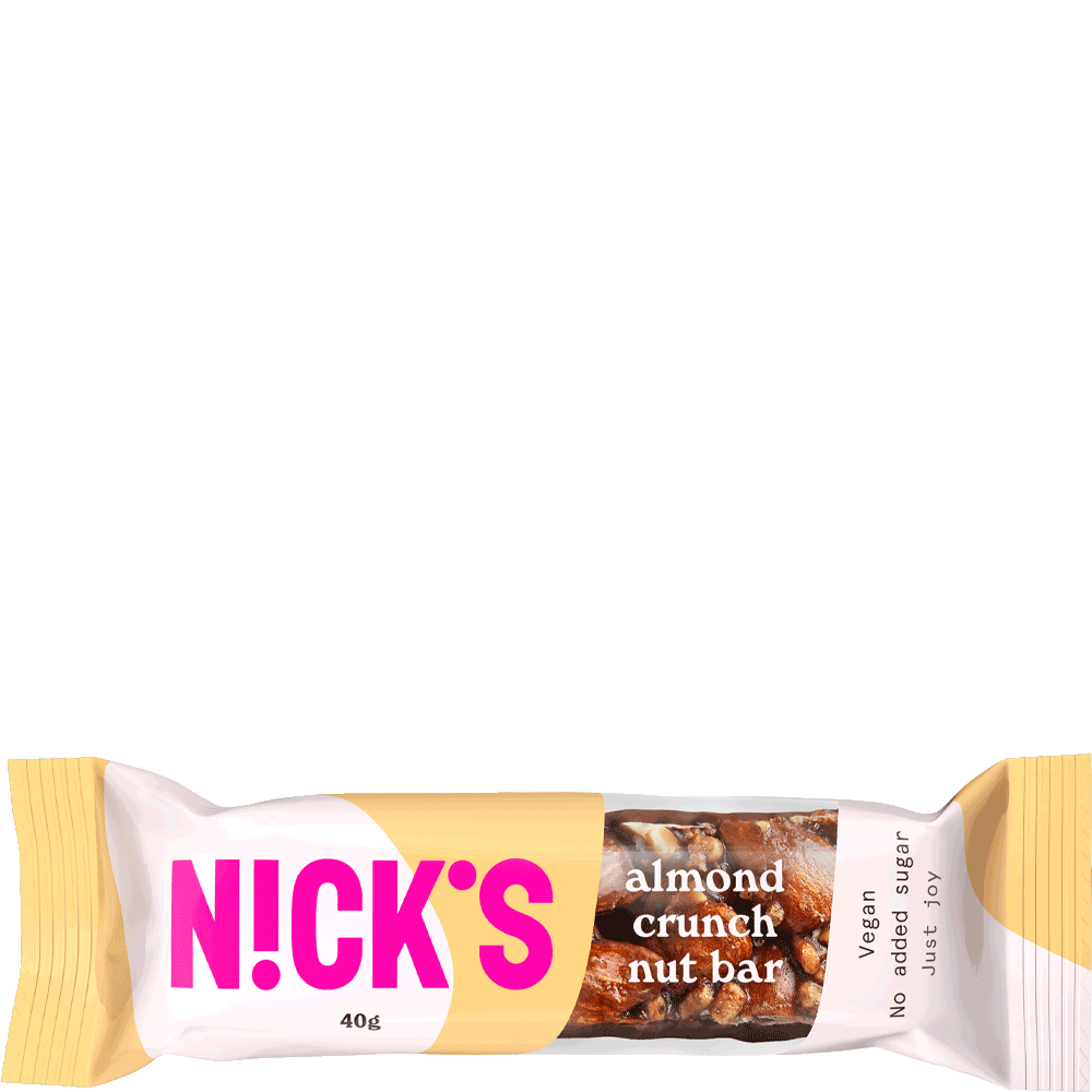 Bild: NICK's Riegel Almond Crunch Nut Bar 