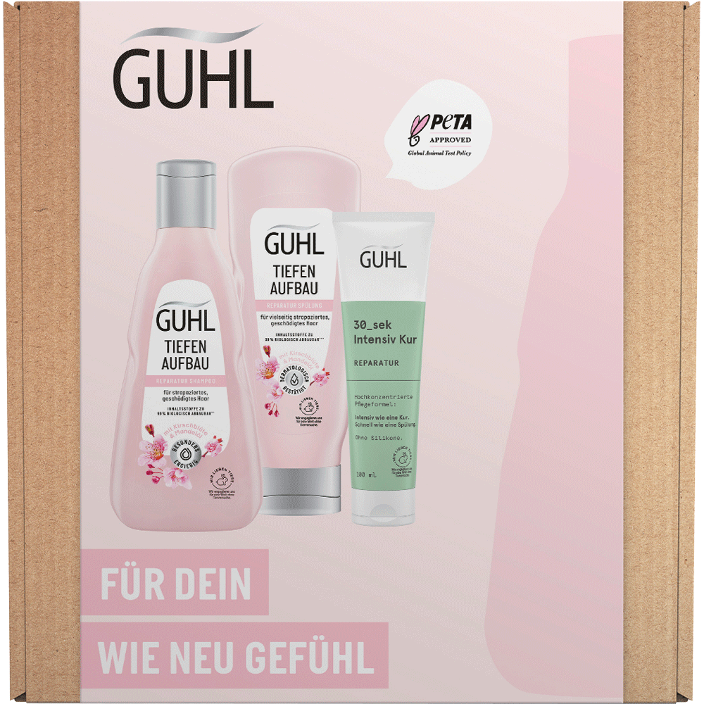 Bild: GUHL Geschenkset Shampoo + Spülung + Intensiv Kur 