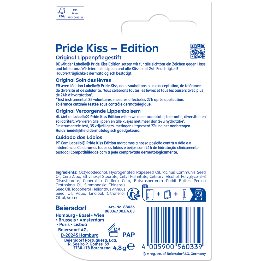 Bild: labello Original Care Pride Kiss Edition 