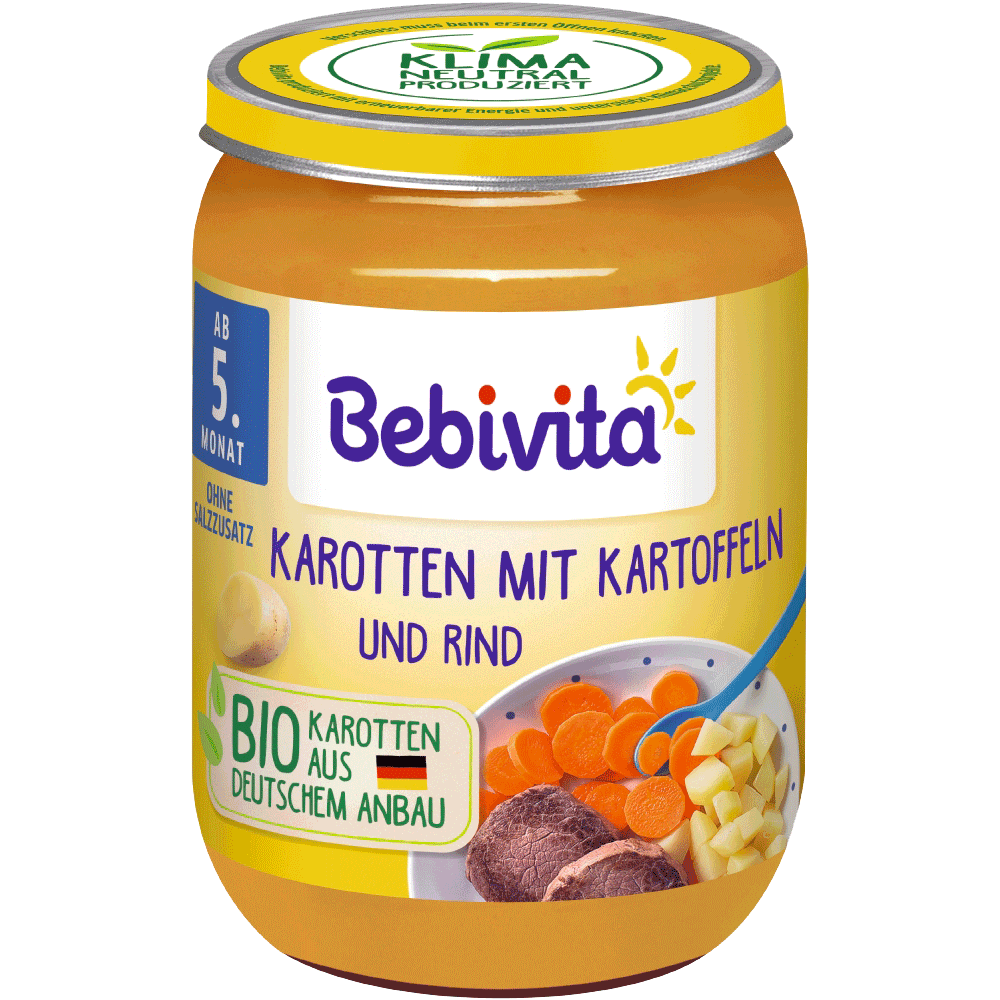 Bild: Bebivita Karotten Kartoffel und Rind 