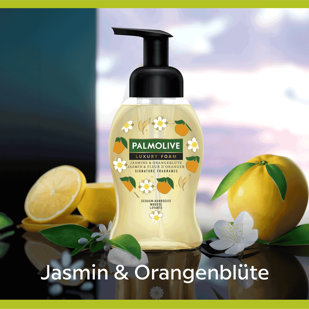 Bild: Palmolive Luxury Foam Schaum-Handseife Jasmine & Orangenblüte 