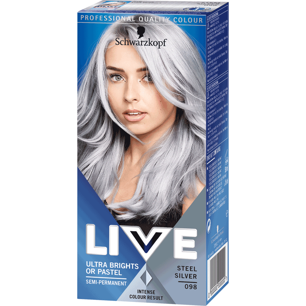 Bild: Schwarzkopf Live Ultra Brights or Pastel Haarfarbe silber