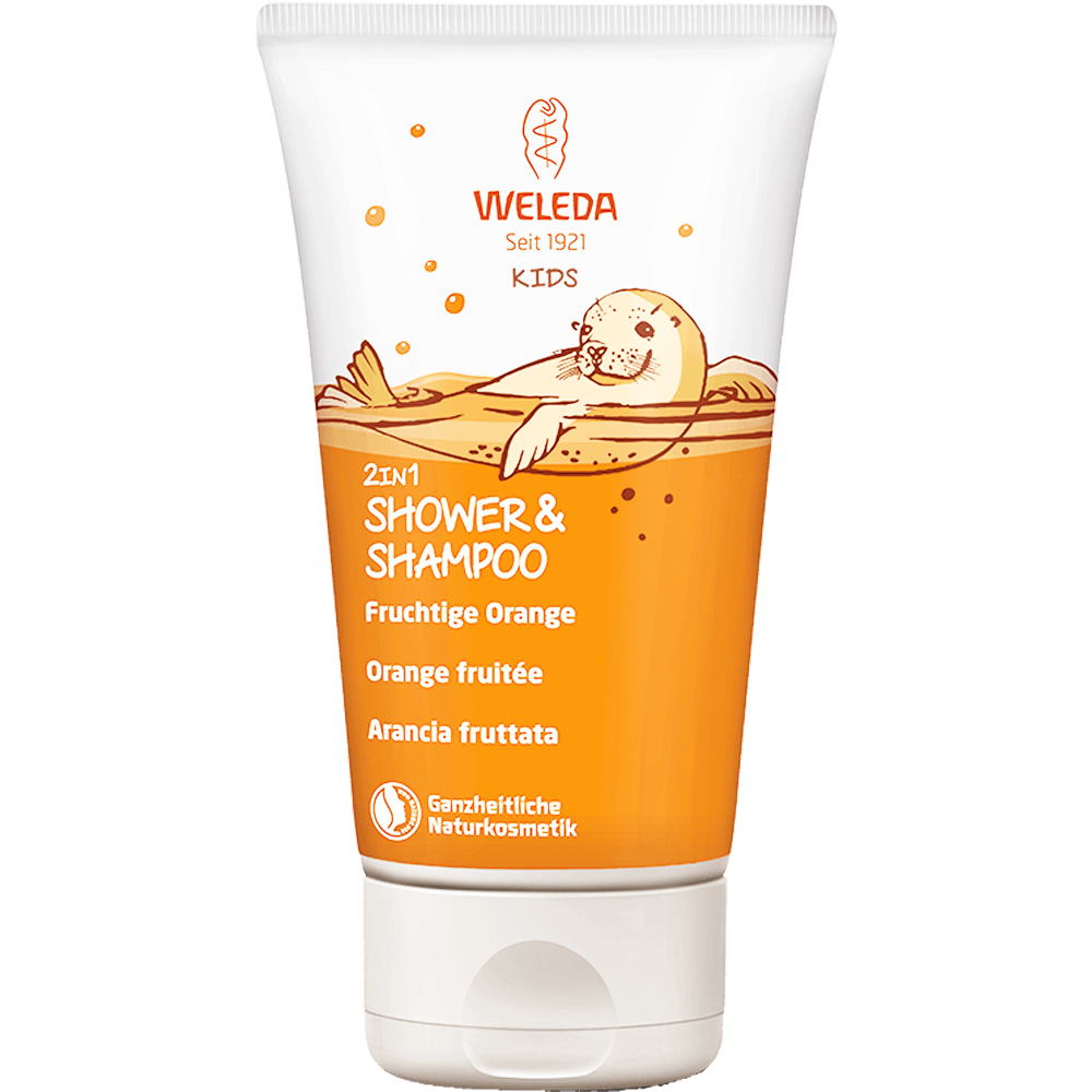 Bild: WELEDA Kids 2in1 Shower & Shampoo Orange 