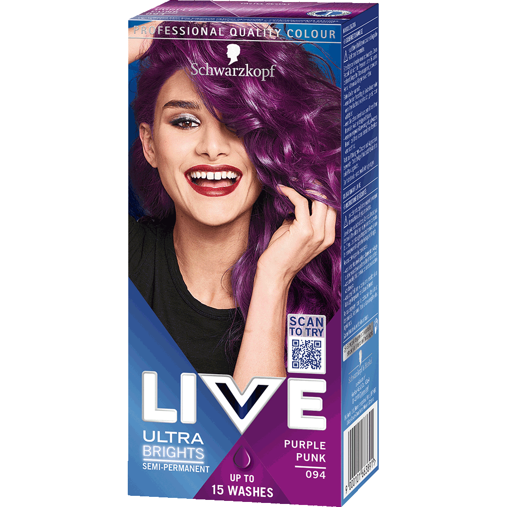 Bild: Schwarzkopf Live Ultra Brights or Pastel Haarfarbe purple punk