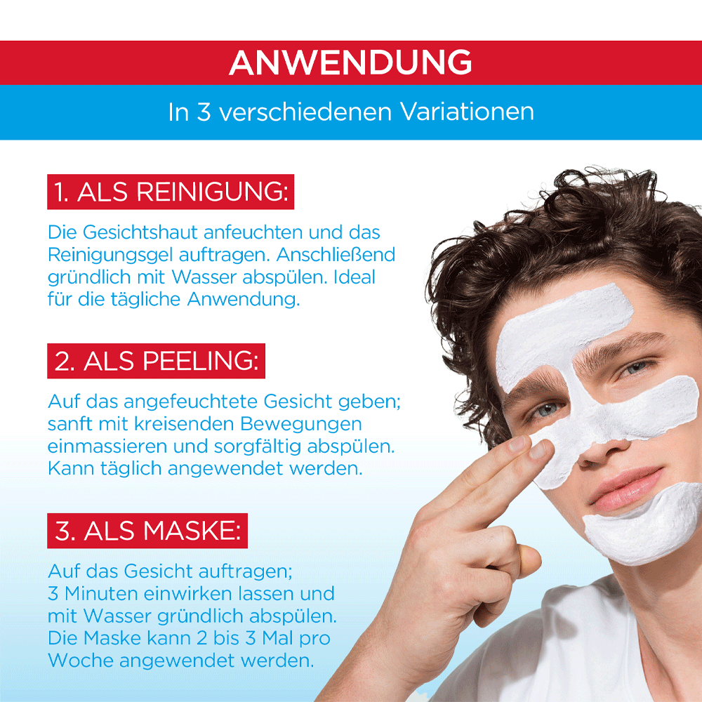Bild: GARNIER SKIN ACTIVE Hautklar 3in1 Reinigung + Peeling + Maske 