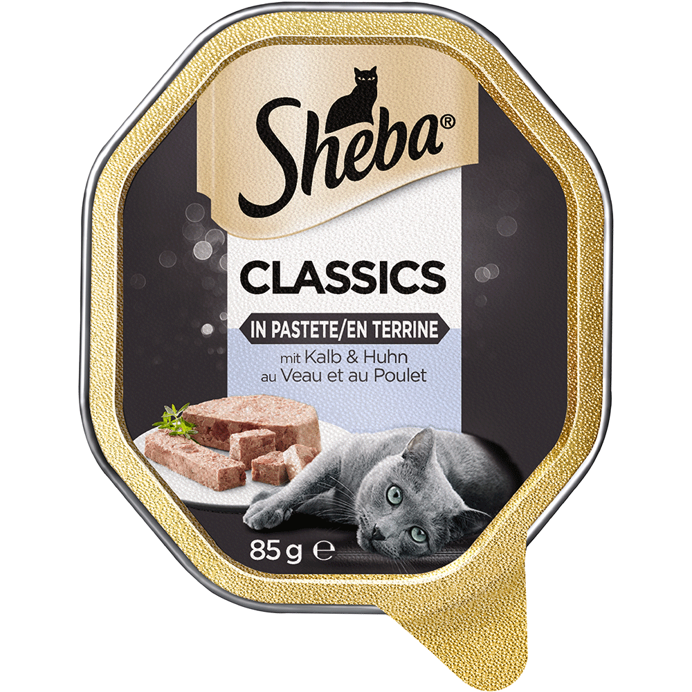 Bild: Sheba Classics in Pastete mit Kalb und Huhn 