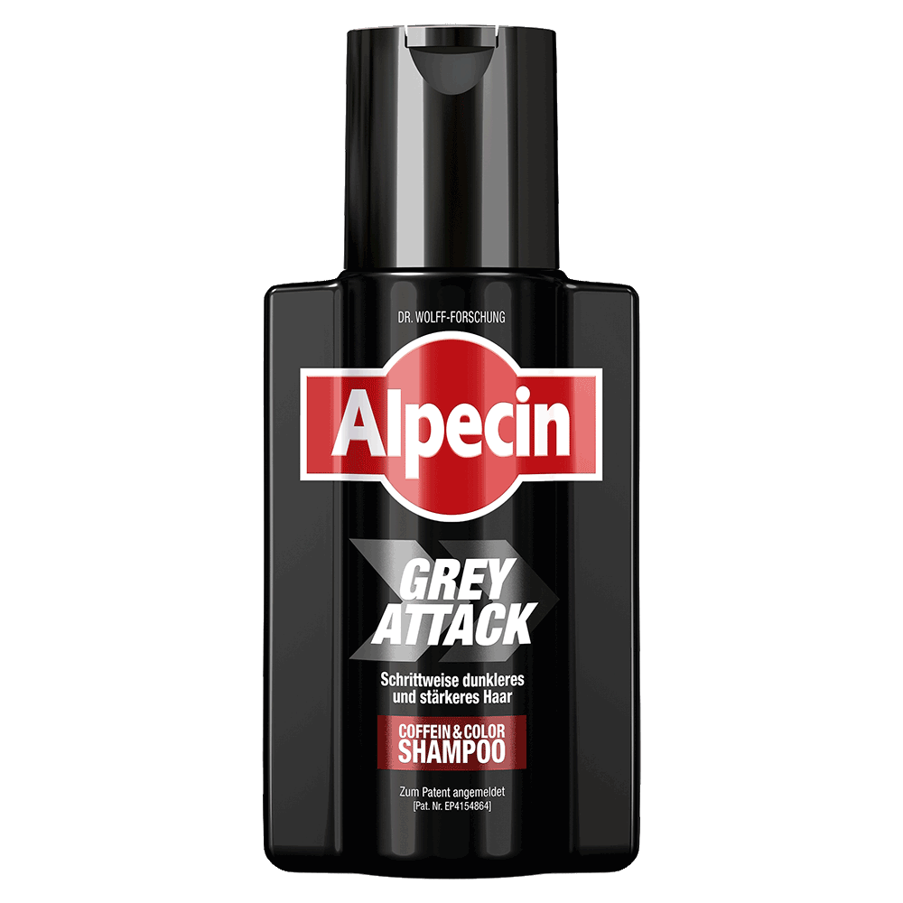 Bild: Alpecin Grey Attack Coffein & Color Shampoo 