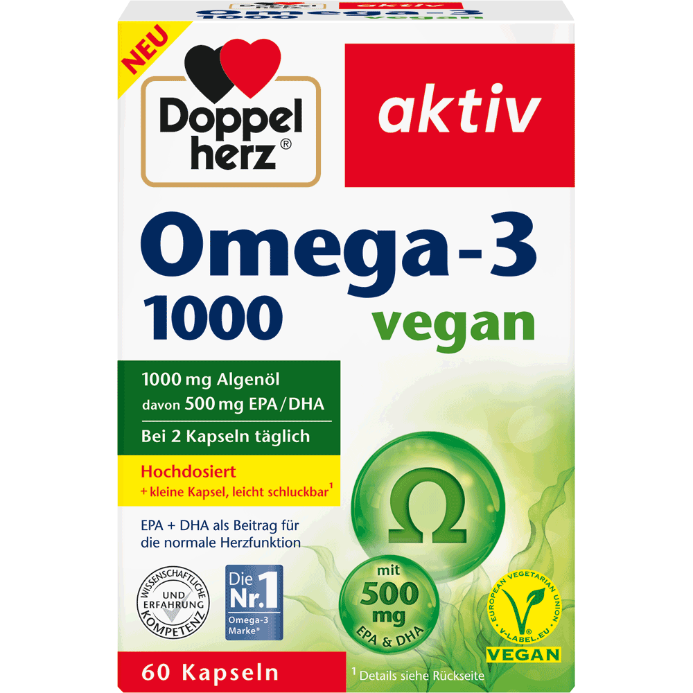 Bild: DOPPELHERZ Omega - 3 1000 Vegan 