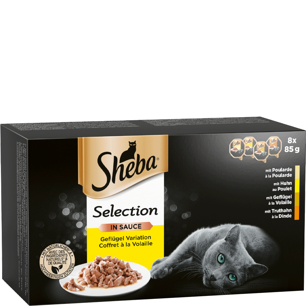 Bild: Sheba Selection Mini Filets in Sauce Geflügel Variation 