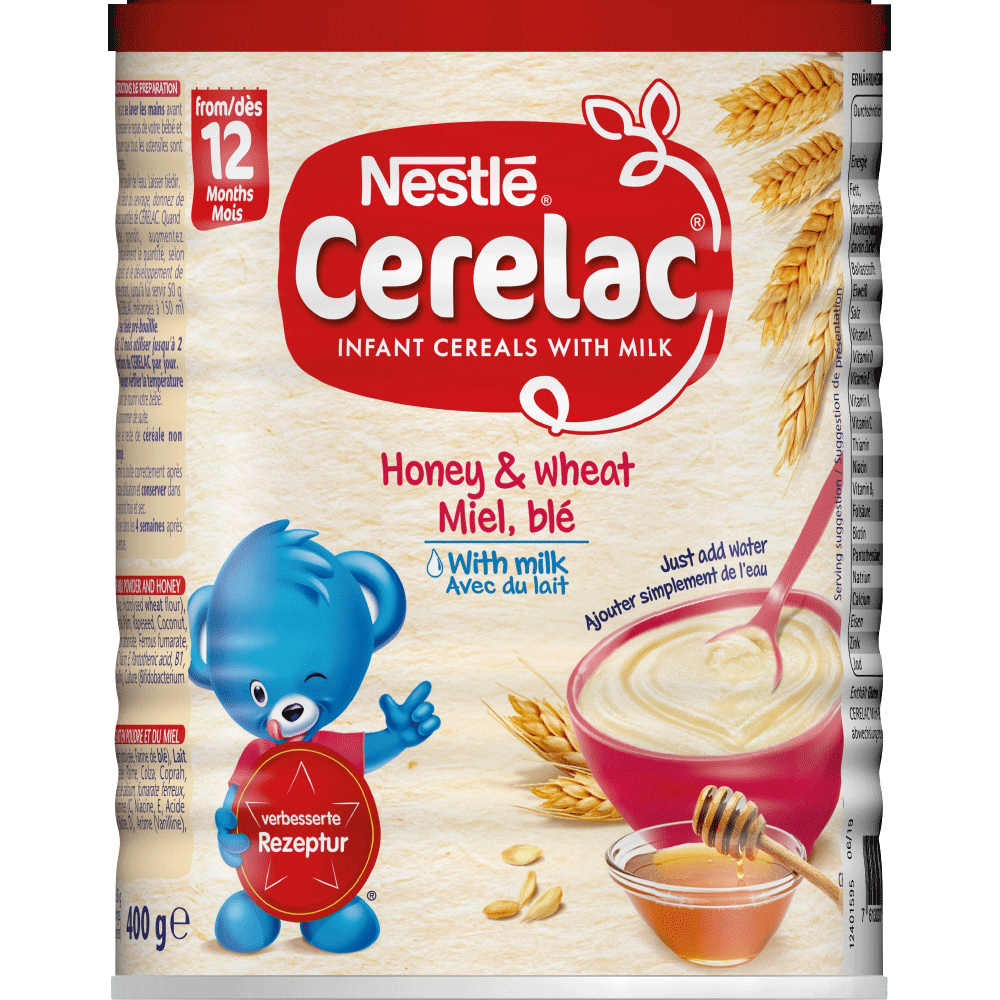 Bild: Nestlé Cerelac Milch-Getreidebrei mit Honig 