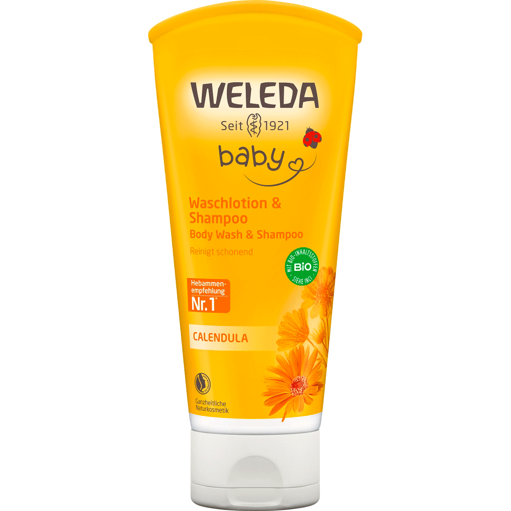 Bild: WELEDA Calendula Baby Waschlotion & Shampoo 