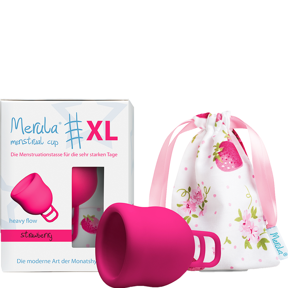 Bild: Merula Merula Cup XL strawberry Menstruationstasse 