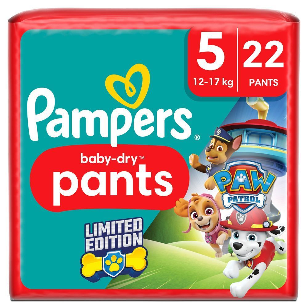 Bild: Pampers Baby-Dry Pants Paw Patrol Limited Edition Größe 5,12kg - 17kg 