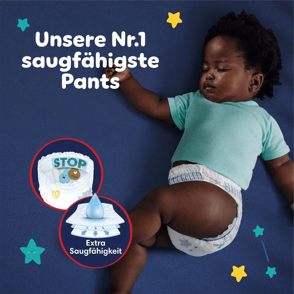 Bild: Pampers Baby-Dry Night Pants Größe 6, 15kg+ 