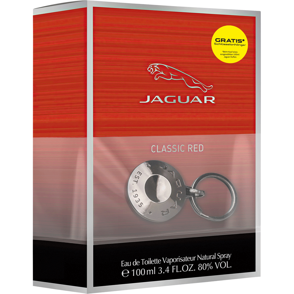 Bild: Jaguar Classic Red Geschenkset Eau de Toilette 100 ml + Schlüsselanhänger 