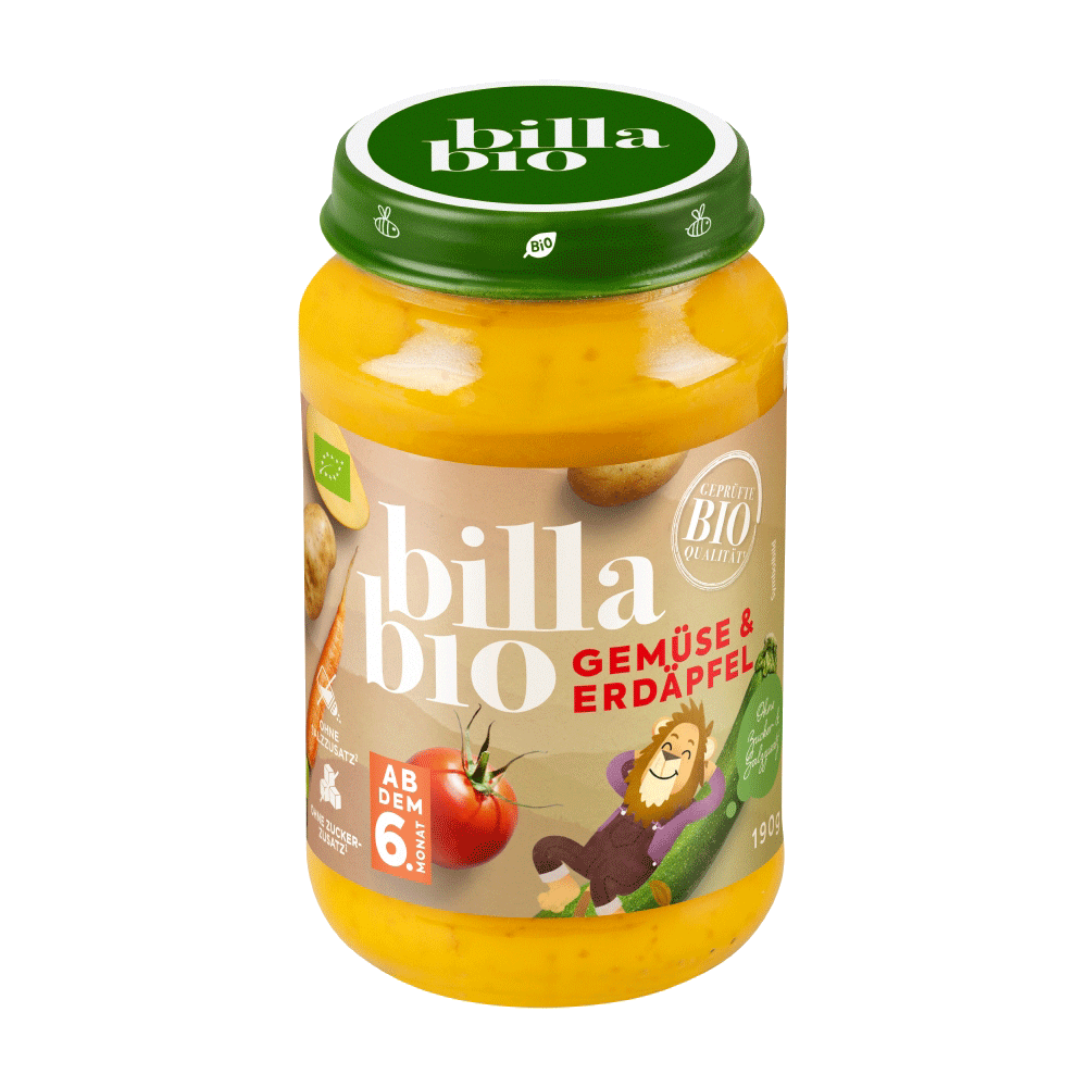 Bild: Billa Bio Gläschen Gemüse & Erdäpfel 