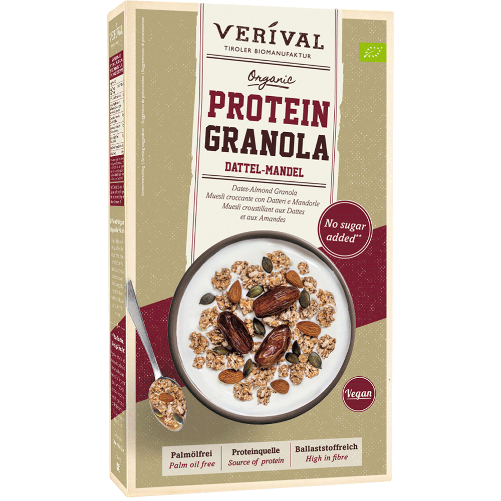 Bild: Verival Protein Granola Dattel-Mandel 