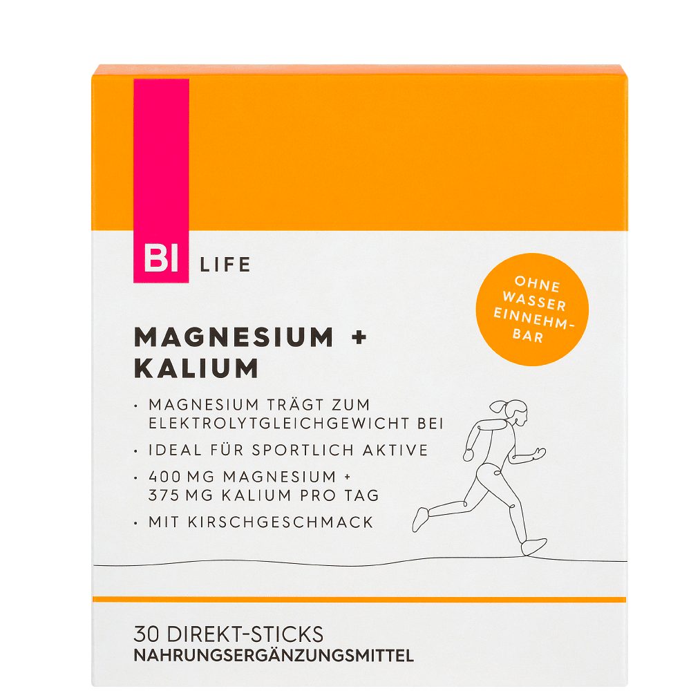 Bild: BI LIFE Magnesium + Kalium Direct Sticks 