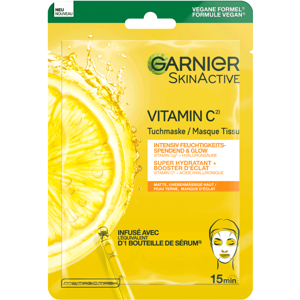 Bild: GARNIER Tuchmaske Vitamin C 