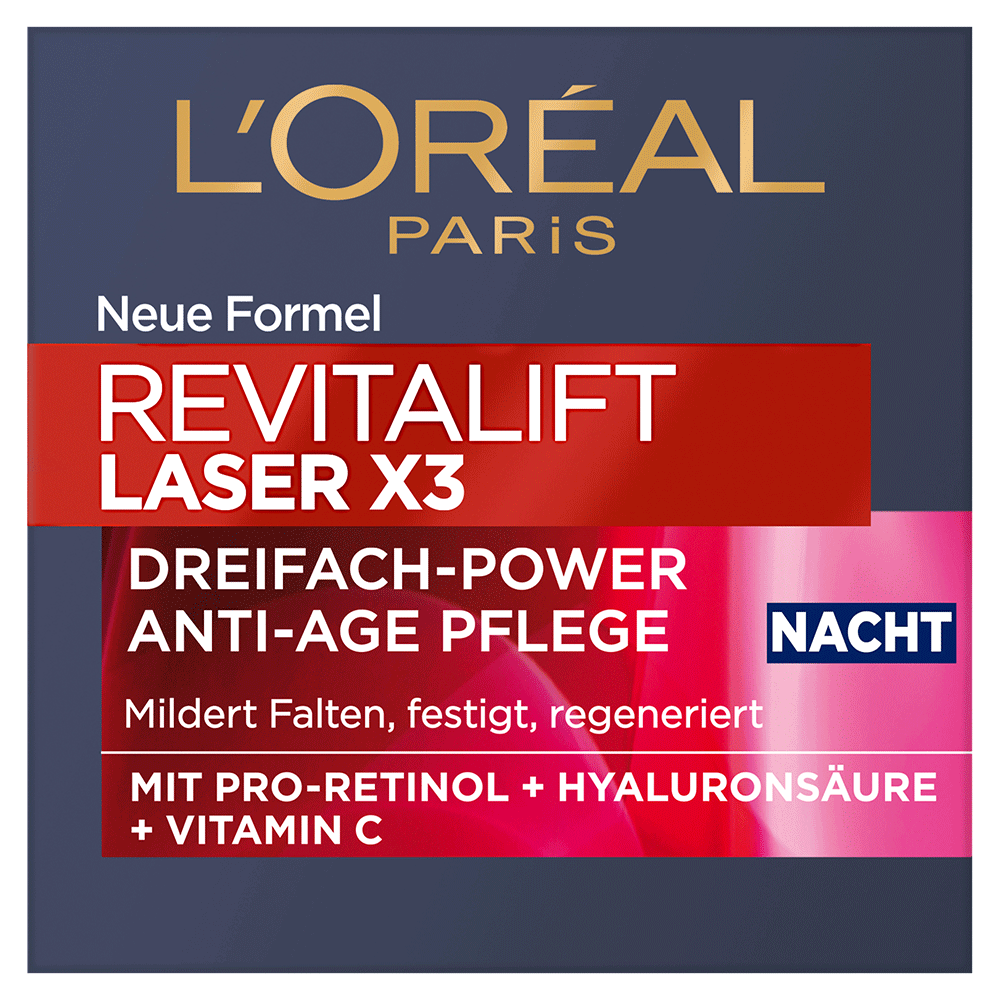 Bild: L'ORÉAL PARIS Revitalift Laser X3 Nachtpflege 