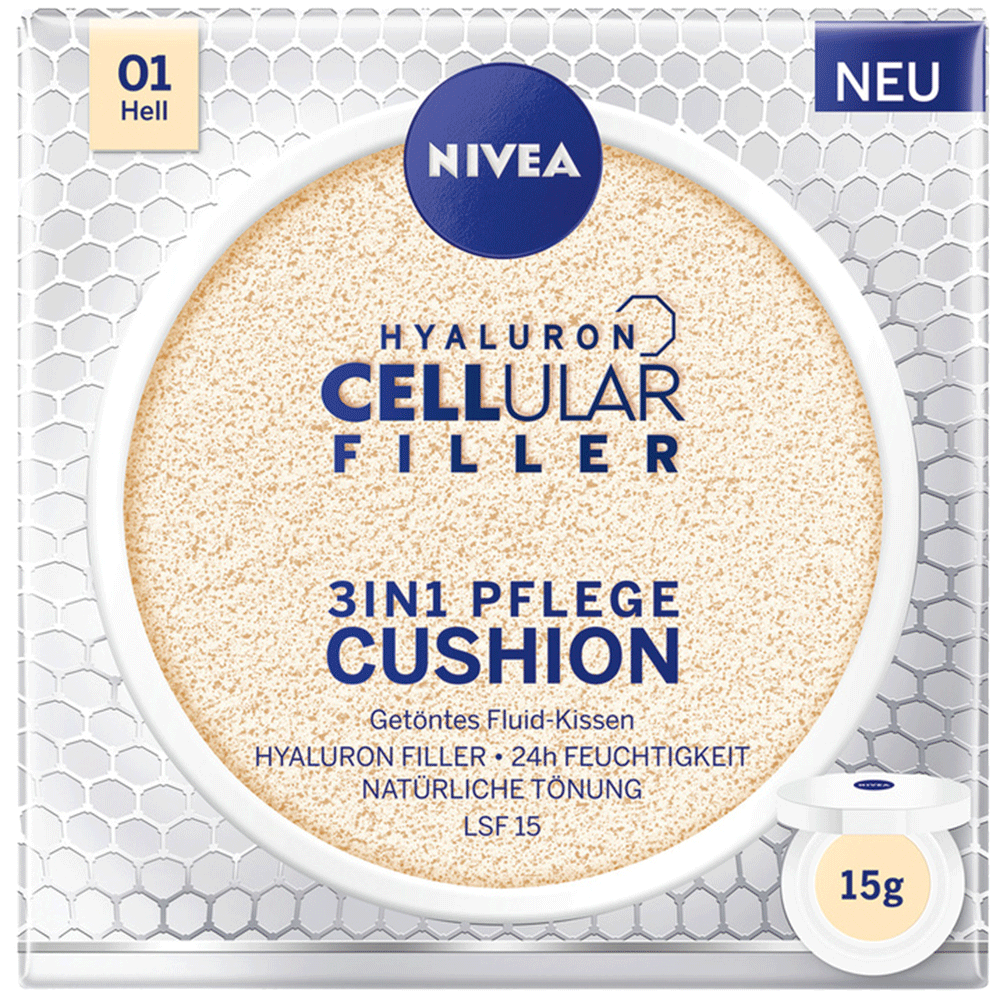 Bild: NIVEA Hyaluron Cellular Filler 3in1 Pflege Cushion hell