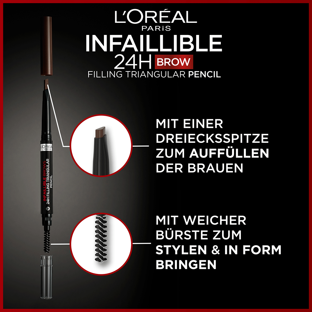 Bild: L'ORÉAL PARIS Infaillible Brows 24H Brow Filling Triangular Pencil Light Brunette