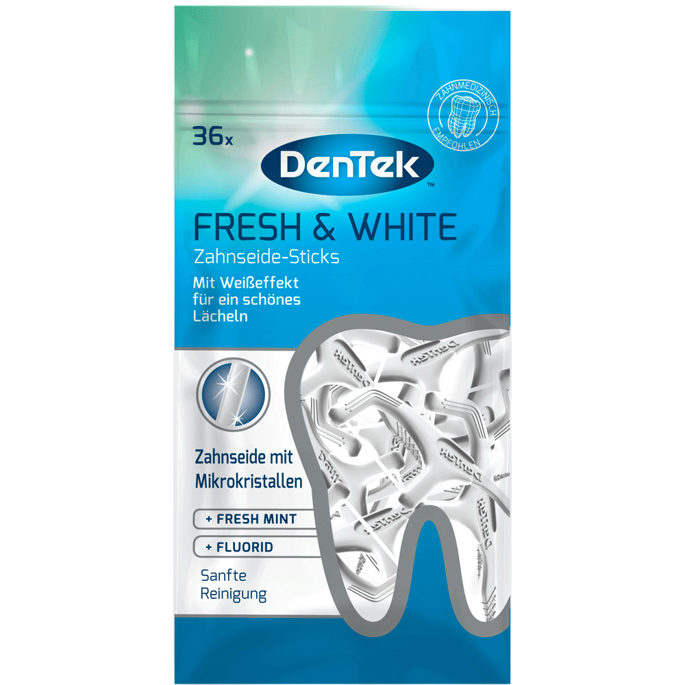 Bild: DenTek Fresh & White Zahnseide Sticks 