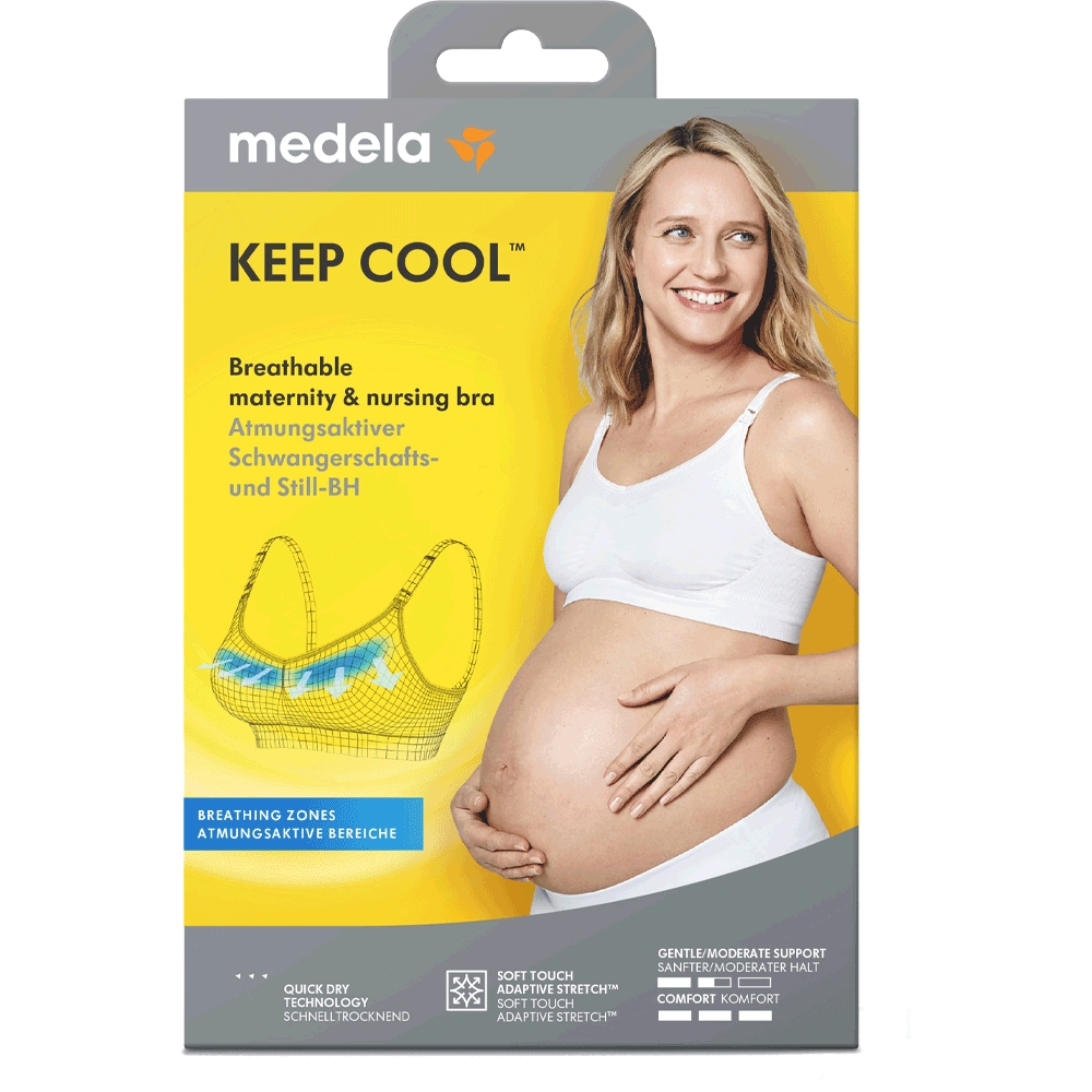 Bild: Medela Keep Cool Schwangerschafts- und Still-BH white