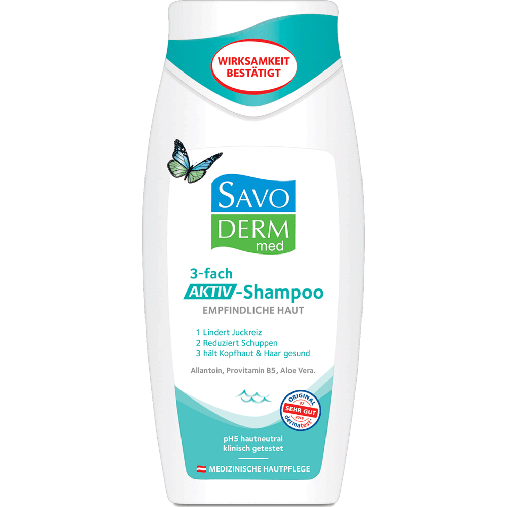 Bild: SAVODERM med 3-fach Aktiv-Shampoo 