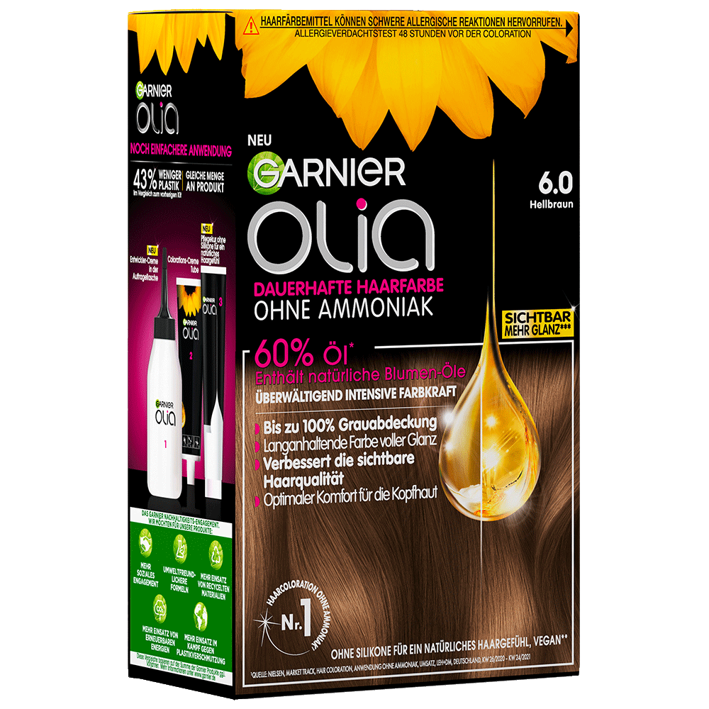 Bild: GARNIER Olia Haarcoloration hellbraun