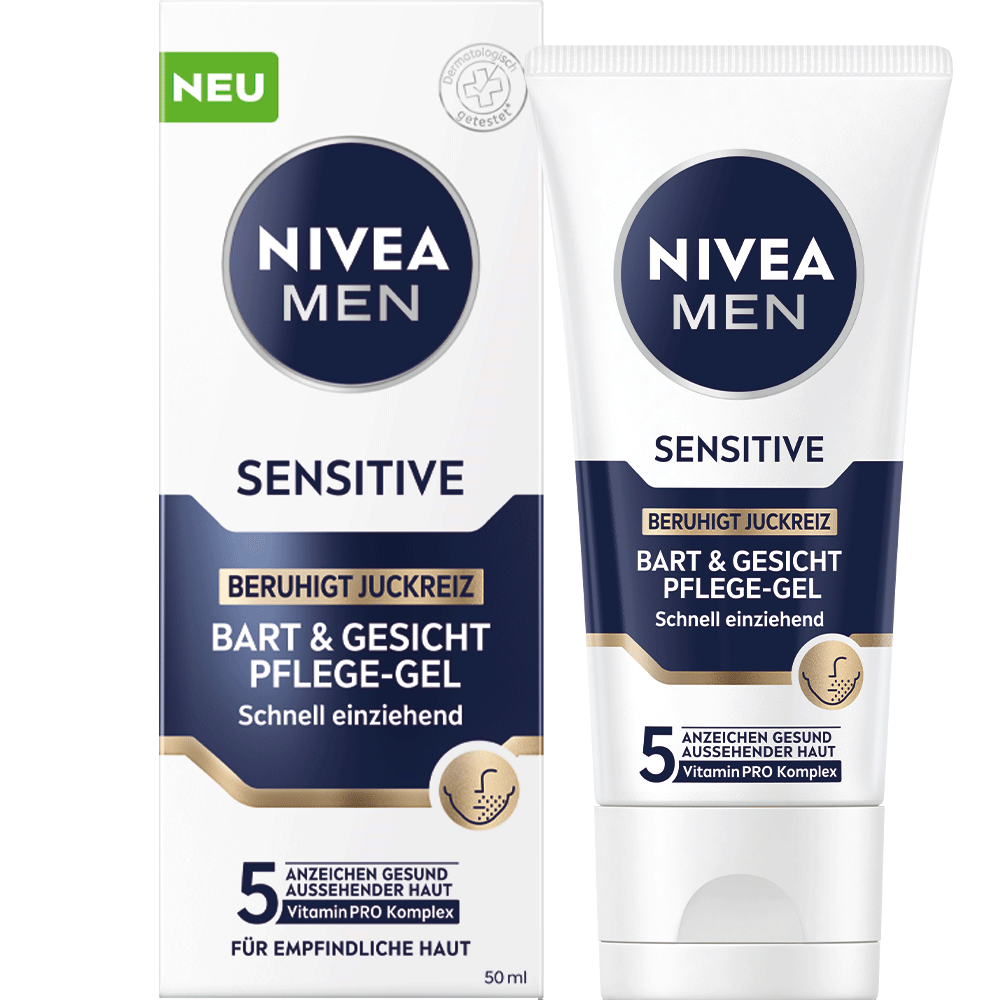 Bild: NIVEA MEN Sensitive Bart & Gesicht Pflege-Gel 