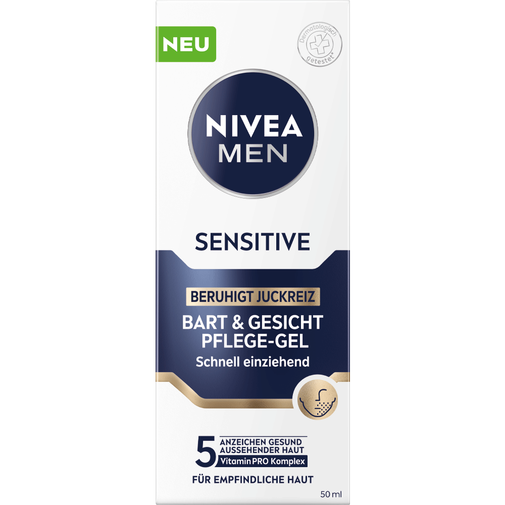 Bild: NIVEA MEN Sensitive Bart & Gesicht Pflege-Gel 