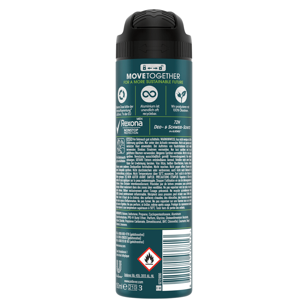 Bild: Rexona MEN Nonstop Protection Deo Spray Extreme Dry 