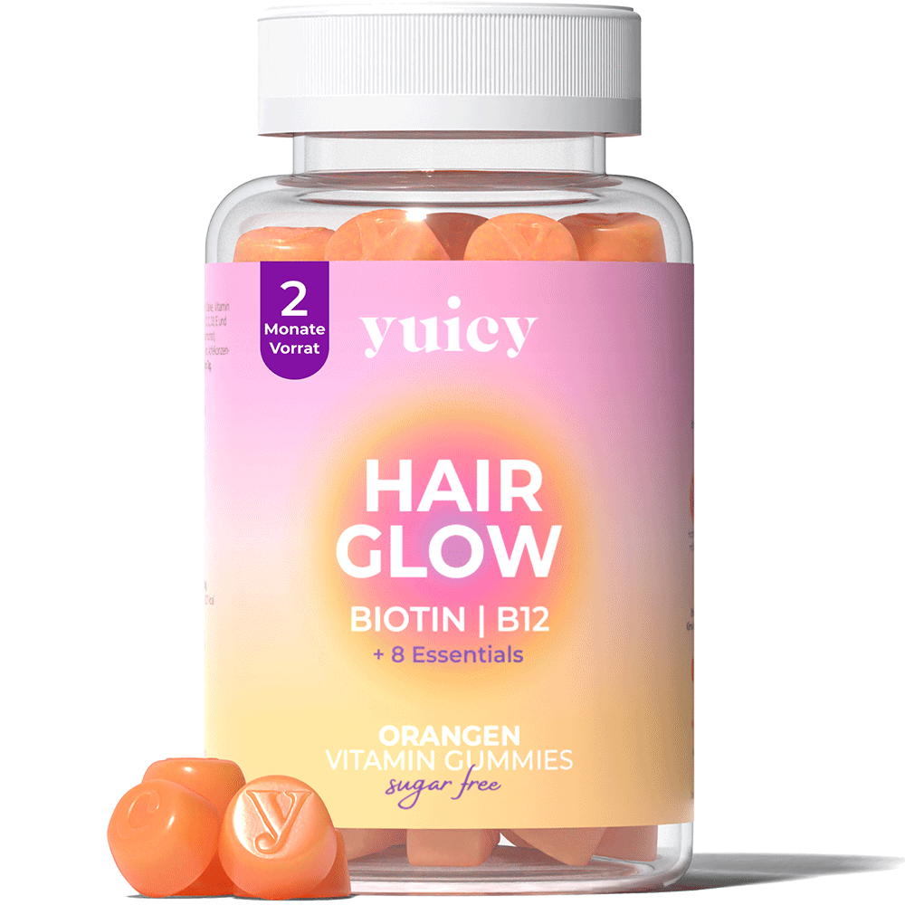 Bild: YUICY Hair Glow Biotin B12 Gummies 