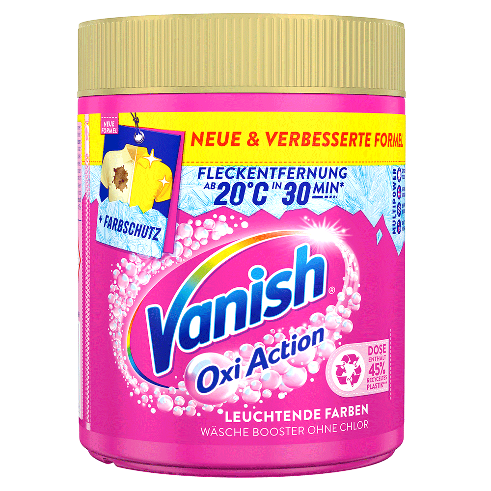 Bild: Vanish OxiAction Fleckenentferner Wäsche Booster Pulver 