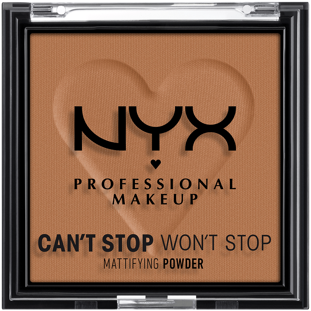 Bild: NYX Professional Make-up Can't Stop Won't Stop Mattifying Pressed Powder MOKKA