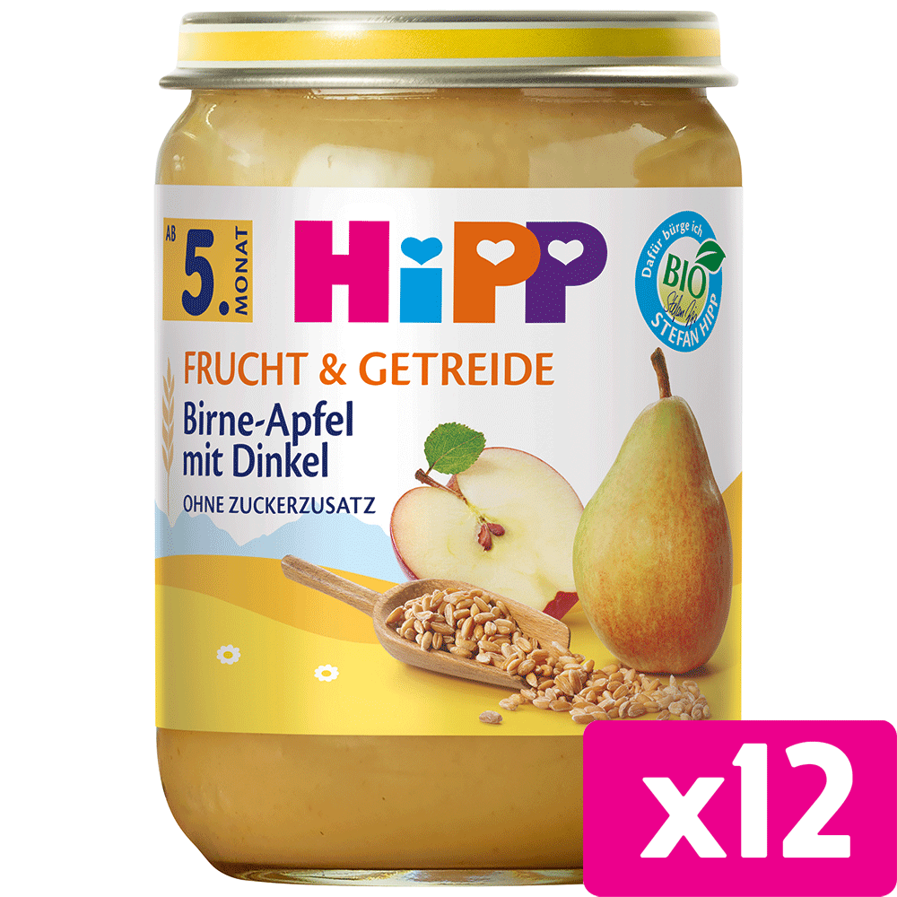 Bild: HiPP Birne in Apfel mit Dinkel 