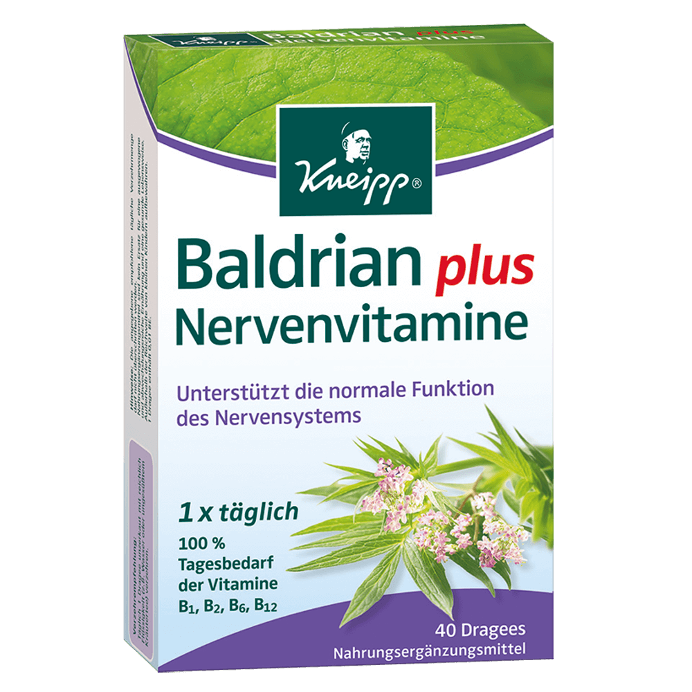 Bild: Kneipp Baldrian plus Nervenvitamine Dragees 