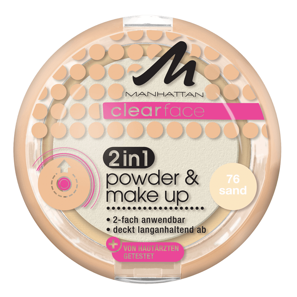 Bild: MANHATTAN Clearface 2in1 Powder & Make Up sand