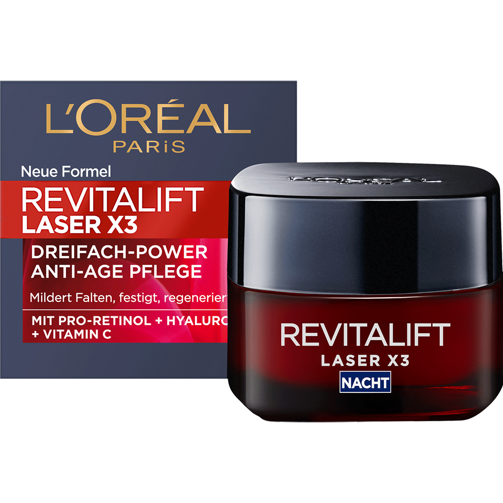 Bild: L'ORÉAL PARIS Revitalift Laser X3 Nachtpflege 