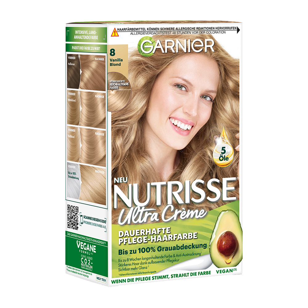 Bild: GARNIER Nutrisse Creme Coloration vanilla blond