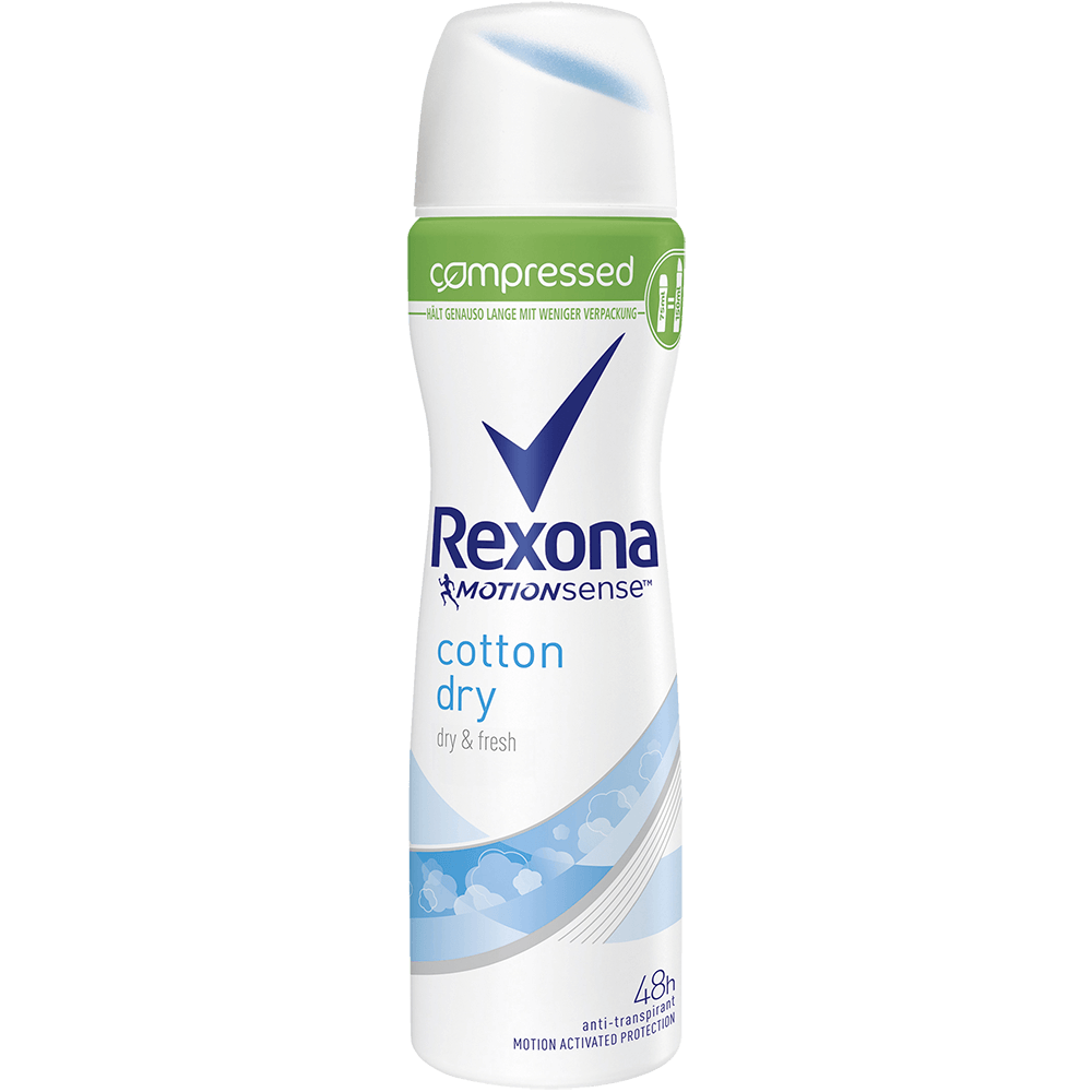 Bild: Rexona Motionsense compressed Deospray Cotton Dry 