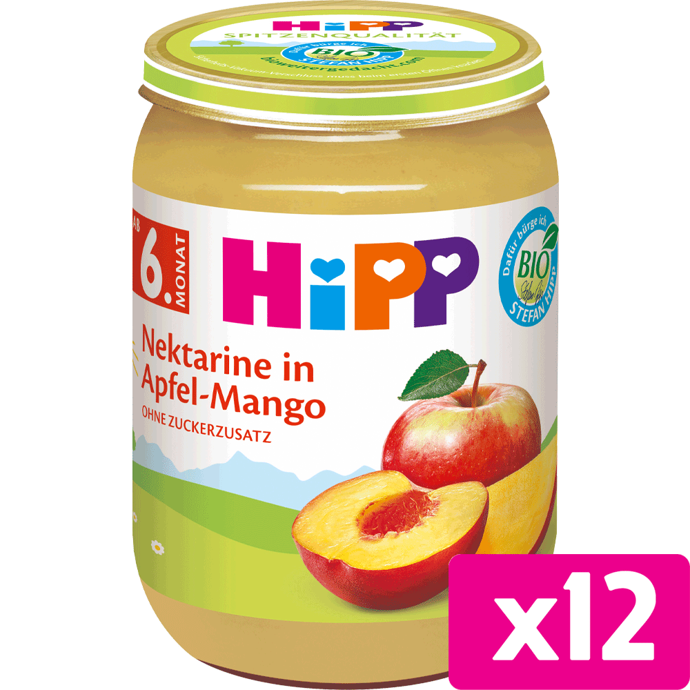 Bild: HiPP Nektarine in Apfel Mango 